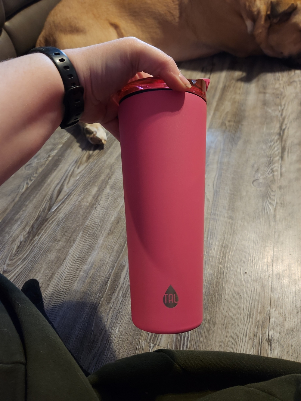 Pink Insulated Travel Tumbler - Sleek Hot/Cold Bottle